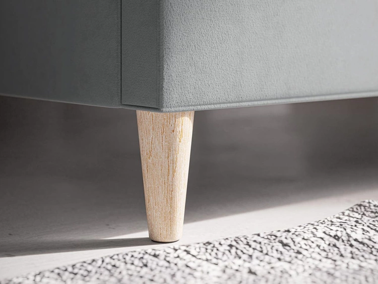 Polsterbett mit Lattenrost 180x200 Luxe Grau