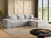 Ecksofa L-Form mit Schlaffunktion und Bettkasten Sonia Grau