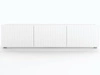 Set mit zwei TV-Lowboard mit Türen 150 cm Kioto Weiß matt