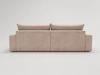 Ecksofa L-Form mit Schlaffunktion und Bettkasten Havi Rechts Beige