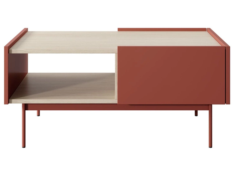 Couchtisch mit Stauraum Drevo Rot