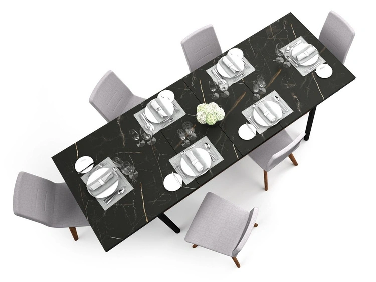 Ausziehbarer tisch Pascale Nussbaum Warmia, Schwarz