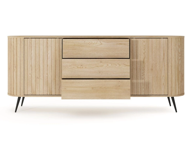 Schiebetüren-Kommode 200 cm Passione Eiche Cremona