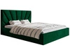 Polsterbett mit Bettkasten und Lattenrost 160x200 Orlo Grün