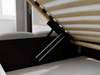 Polsterbett mit Bettkasten und Lattenrost 120x200 Modo Grau