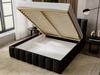 Polsterbett mit Bettkasten und Lattenrost 120x200 Neos Schwarz