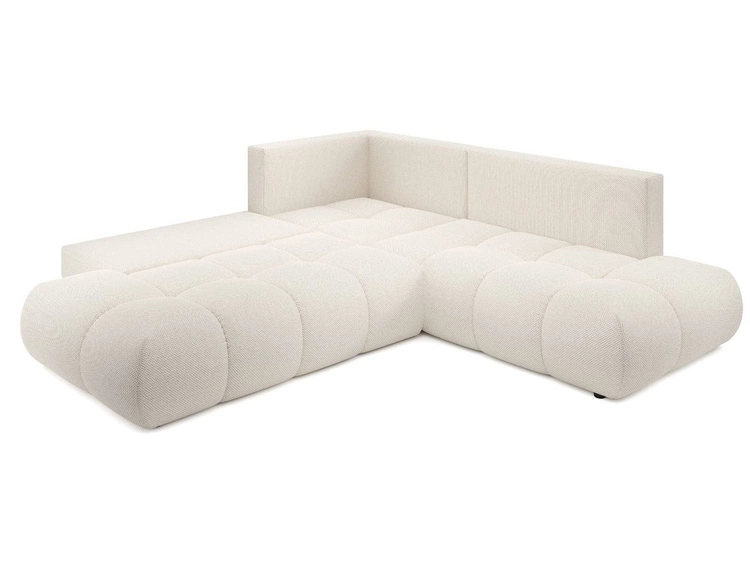 Ecksofa mit Schlaffunktion und Bettkasten Rechts Kair Beige