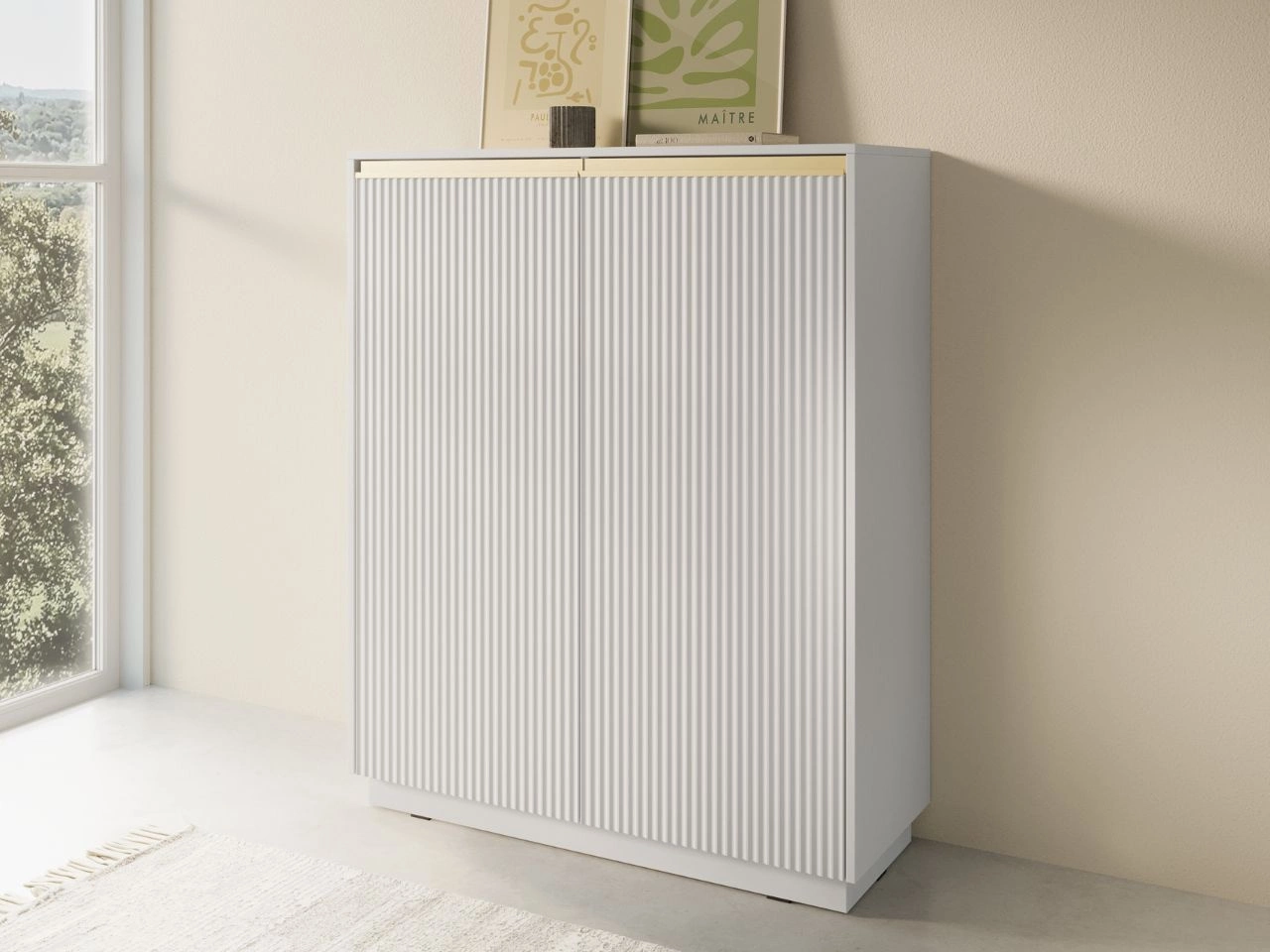 Türkommode Hoch Roland Weiß