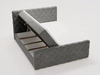 Boxspringbett mit Bettkasten 180x200 Lunaris Grau