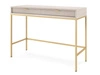Schminktisch mit Schubladen Amber auf goldenen Beinen