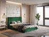Polsterbett mit Bettkasten und Lattenrost 140x200 Terra Dunkelgrün