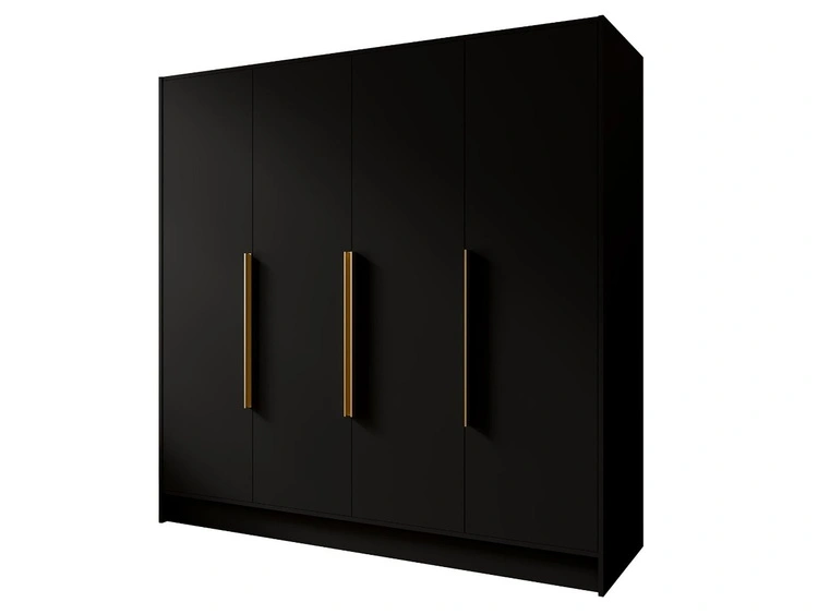 200 cm \ Schwarz \ Gold