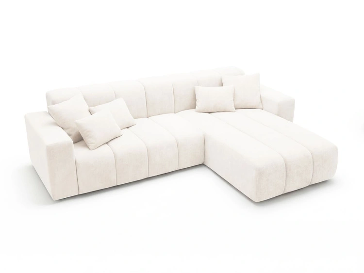 Ecksofa L-Form Rechts Nork Creme