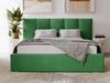 Polsterbett mit Bettkasten und Lattenrost 180x200 Lizbona Grün