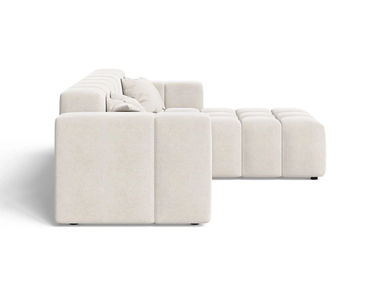 Ecksofa L-Form Rechts Moderne Ecksofa Loopo Creme