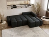 Ecksofa L-Form Rechts mit Schlaffunktion und Bettkasten Lana Schwarz