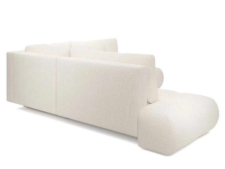 Ecksofa mit Schlaffunktion und Bettkasten Links Kair Beige