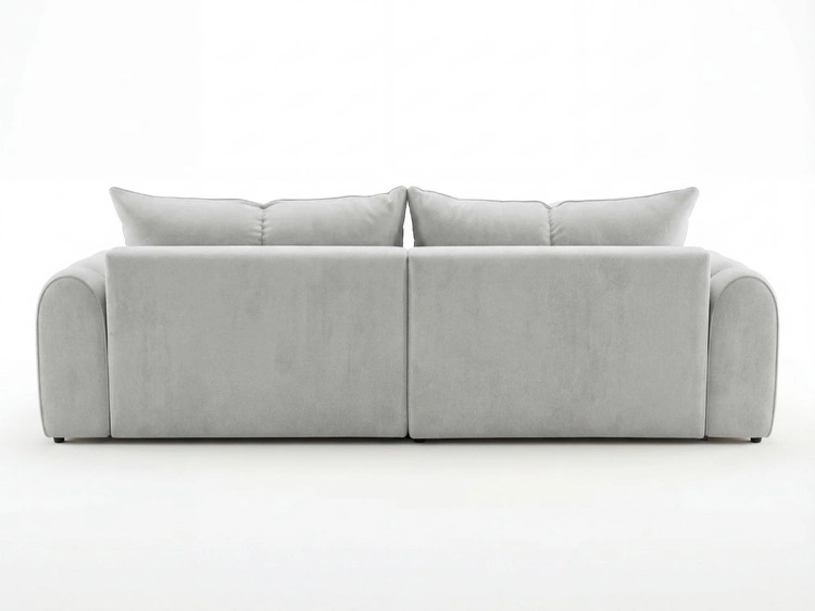 Ecksofa L-Form Rechts mit Schlaffunktion und Bettkasten Bonno Grau