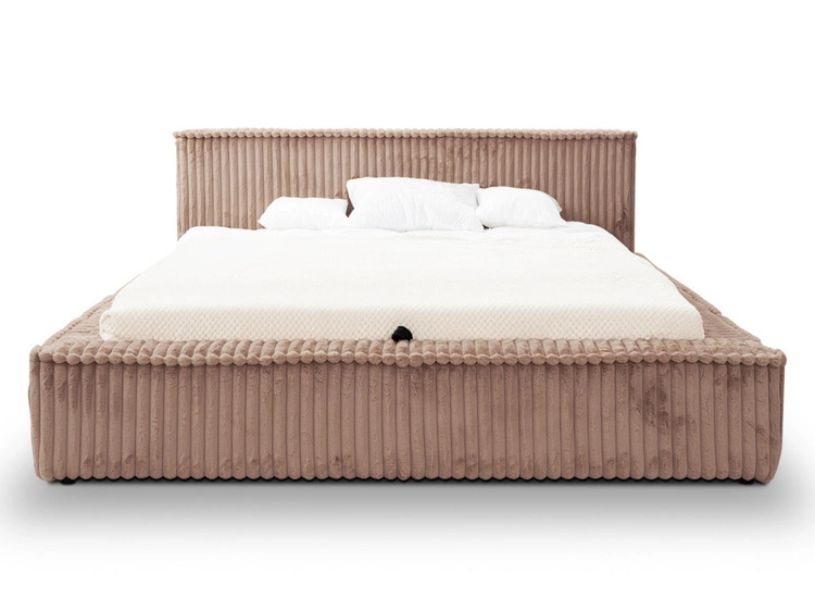 Polsterbett mit Bettkasten und Lattenrost 160x200 Lago Braun