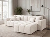 Ecksofa L-Form Rechts Nork Creme