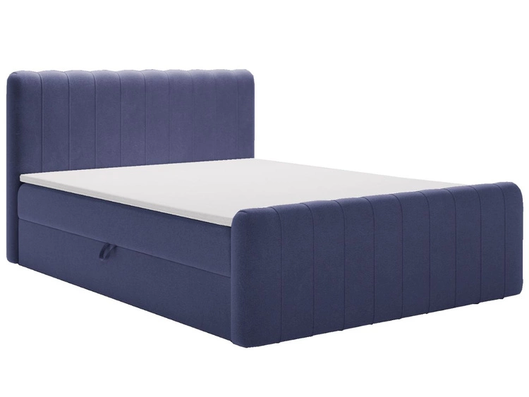 Boxspringbett mit Bettkasten 180x200 Osteno Dunkelblau