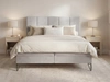 Boxspringbett mit Bettkasten 180x200 Vendi grau