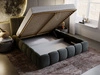 Polsterbett mit Bettkasten und Lattenrost 120x200 Cloud Dunkelgrau