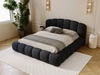 Polsterbett mit Stauraum und Lattenrost 200x200 Cloud Soft Schwarz