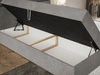 Boxspringbett mit Bettkasten 160x200 Hera Dunkelgrau