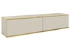 TV-Lowboard Hänge mit Türen 135 cm Diolo Beige mit glatter Front