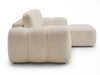 Ecksofa L-Form mit Schlaffunktion und Bettkasten Avelin Rechts Beige