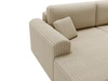 Ecksofa mit Schlaffunktion und Bettkasten Belvio links Beige