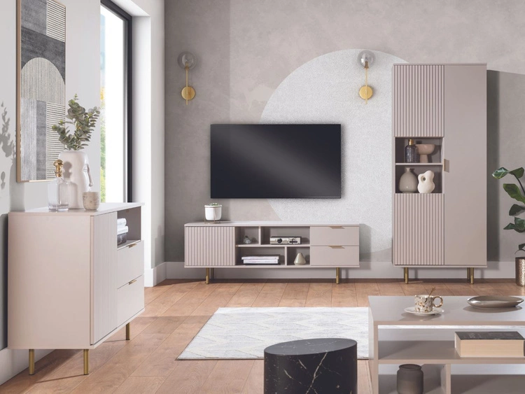 Kommode mit Türe und Schubladen Ankara Kaschmir