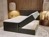 Boxspringbett mit Bettkasten 200x200 Marbella Dunkelgrau