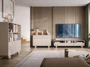 Modernes Wohnzimmer-Möbelset Soffio Kaschmir