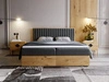 Boxspringbett mit Bettkasten 180x200 Forest Dunkelgrau