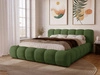 Polsterbett mit Bettkasten und Lattenrost 140x200 Doria Grün