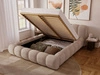 Polsterbett mit Bettkasten und Lattenrost 160x200 Doria Beige
