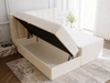 Boxspringbett mit Bettkasten 200x200 Mocca Beige
