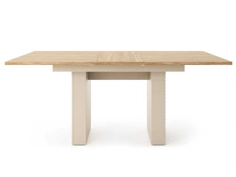Rechteckiger Ausziehtisch Rapallo Kaschmir, Eiche geölt