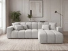 Ecksofa L-Form Rechts Nork Grau