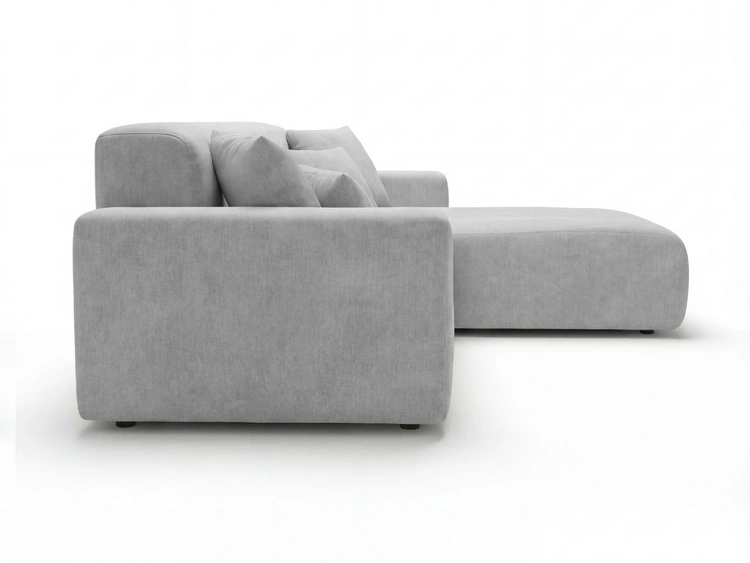 Ecksofa L-Form Rechts Nork Grau