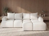 Ecksofa L-Form Rechts mit Schlaffunktion und Bettkasten Bonno Creme 