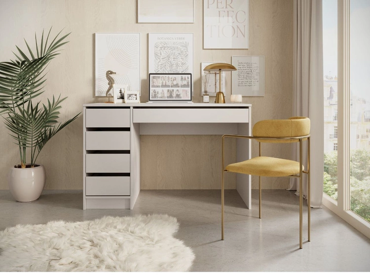 Schreibtisch mit Schubladen Anes Beige