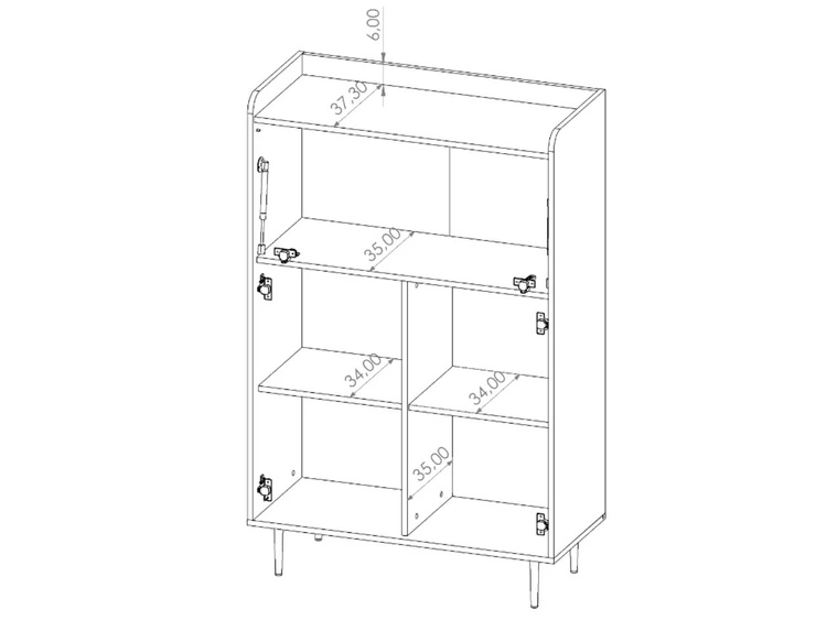 Wohnzimmerset Vasa Braun