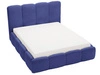 Polsterbett mit Bettkasten und Lattenrost 200x200 Galli Blau