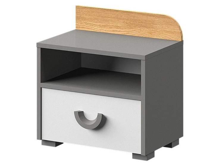 Möbel-Set für Jugendzimmer Casa Nash Eiche, Weiß, Grau