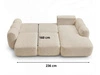 Ecksofa L-Form mit Schlaffunktion und Bettkasten Avelin Rechts Creme