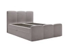 Boxspringbett mit Bettkasten 180x200 Campi Dunkelgrau