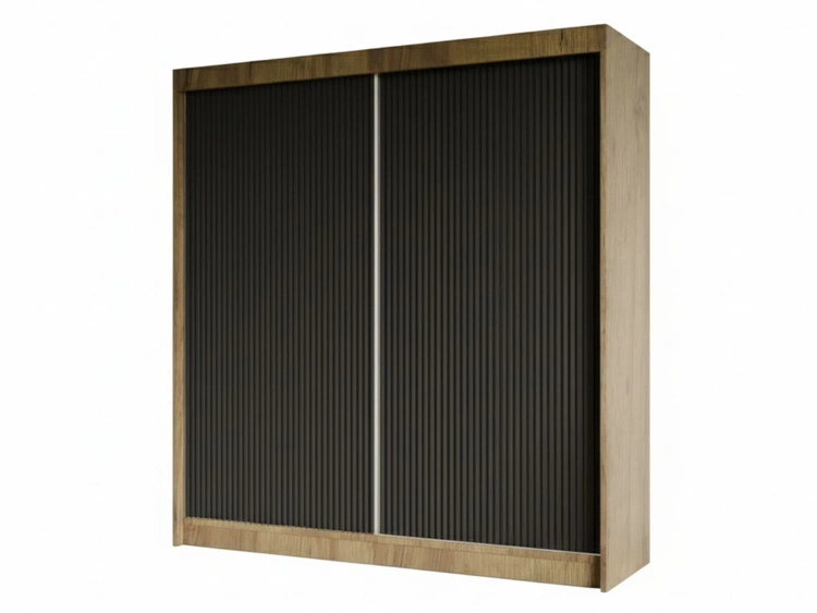 200 cm \ Schwarz ||  Handwerk Goldene Eiche \ Nein